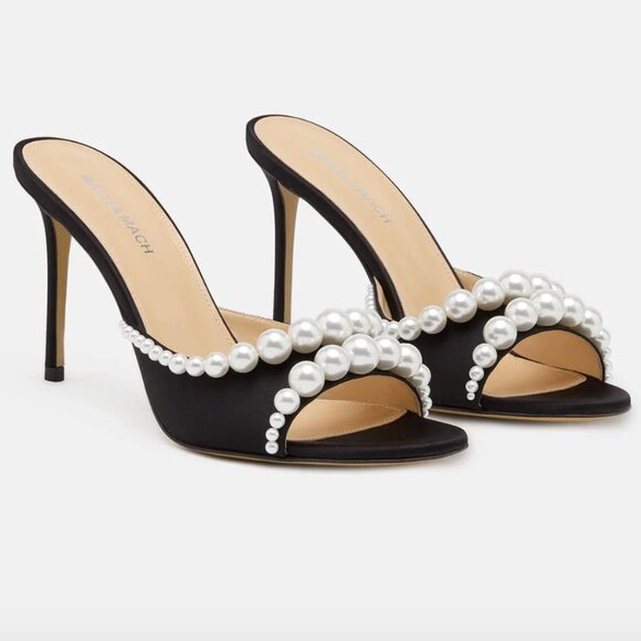 Mach & Mach SIRENE SATIN MULES - Picture 1 of 7